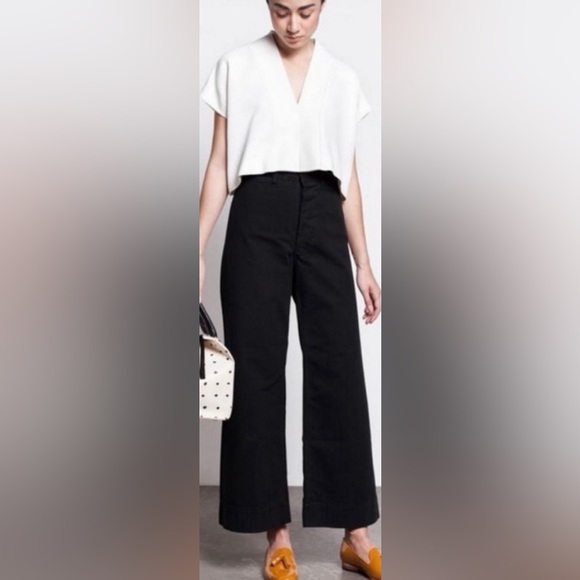 Everlane The Wide Leg Structure Pant - Picture 13 of 15